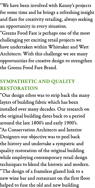  We have been involved with Kenny s projects for some time and he brings a refreshing insight and flare for creativit   