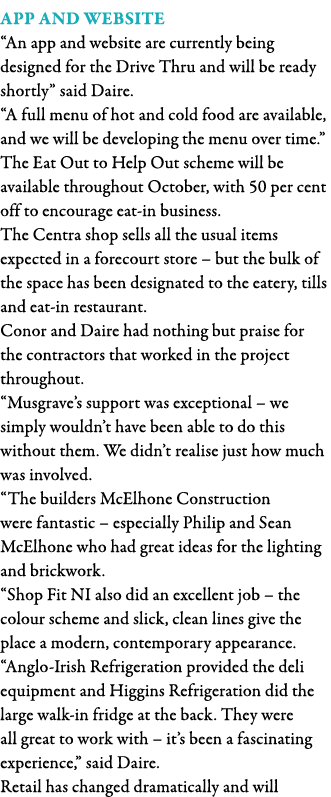 App and website  An app and website are currently being designed for the Drive Thru and will be ready shortly  said D   