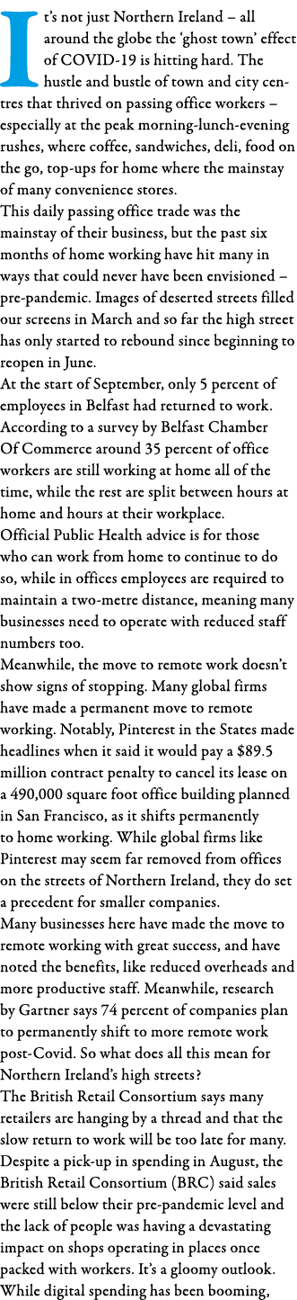 It s not just Northern Ireland   all around the globe the  ghost town  effect of COVID-19 is hitting hard  The hustle   