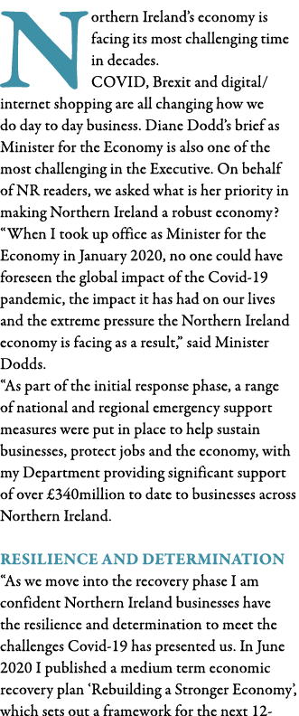 Northern Ireland s economy is facing its most challenging time in decades  CoVid, Brexit and digital internet shoppin   