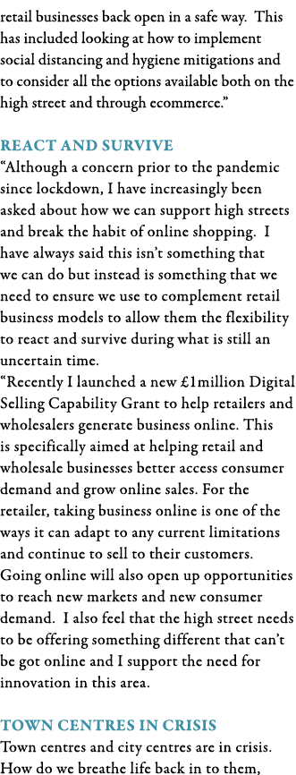 retail businesses back open in a safe way  This has included looking at how to implement social distancing and hygien   